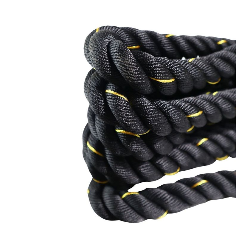 Cuerda Funcional Negra Mangos Crossfit Oferta 38mm X 9 M-3