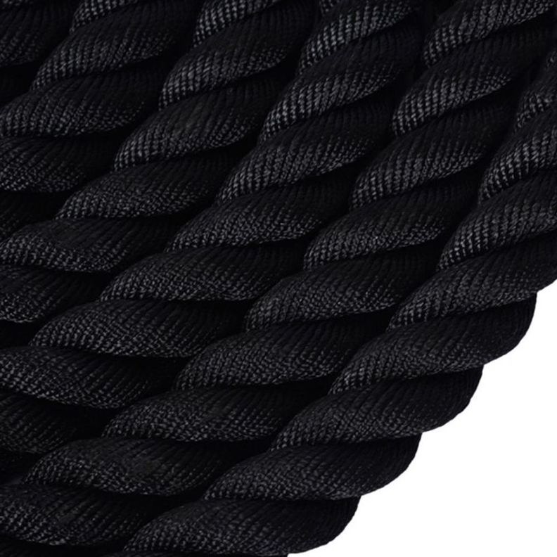 Cuerda Funcional Negra Mangos Crossfit Oferta 38mm X 9 M-5