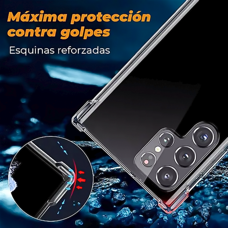 Carcasa Para Samsung S22 Ultra Y Mica Vidrio Completa-2