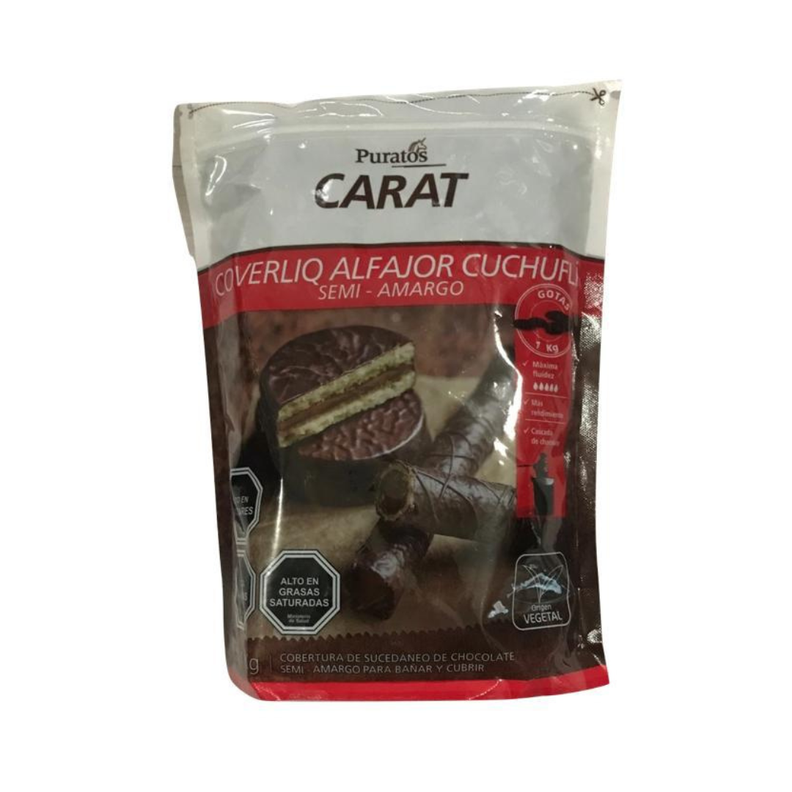 Cobertura Chocolate Coverliq Alfajor Cuchuflí Puratos 1 Kg-0