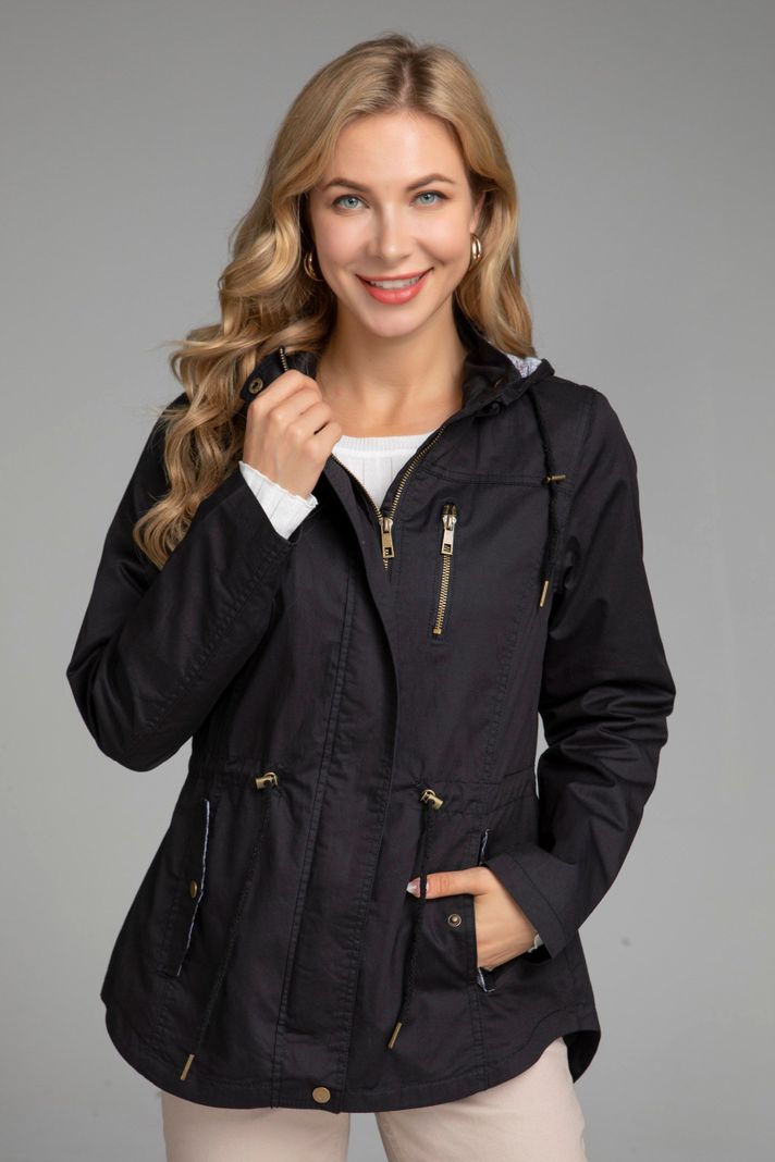 Chaqueta Gabardina Casual-0