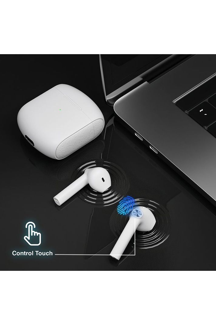 Audífonos Earbuds Reisen V2 Bluetooth IPX4 Blanco-1
