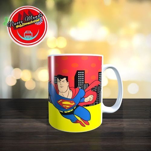 Taza Blanca De Superman - La Serie Animada-0