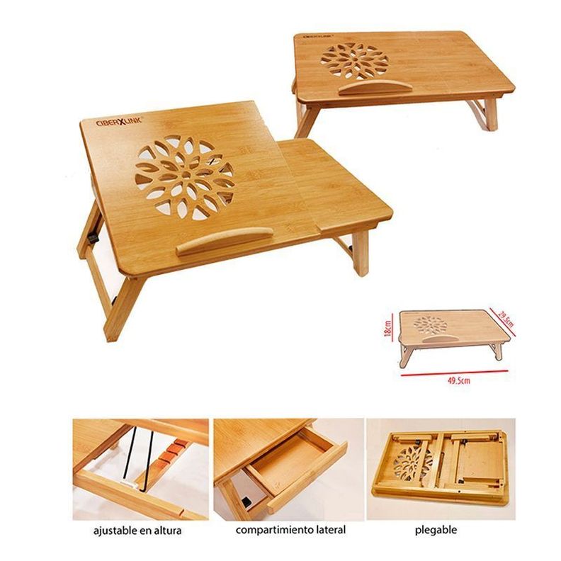 MESA P/LAPTOP DE MADERA PLEGABLE -2