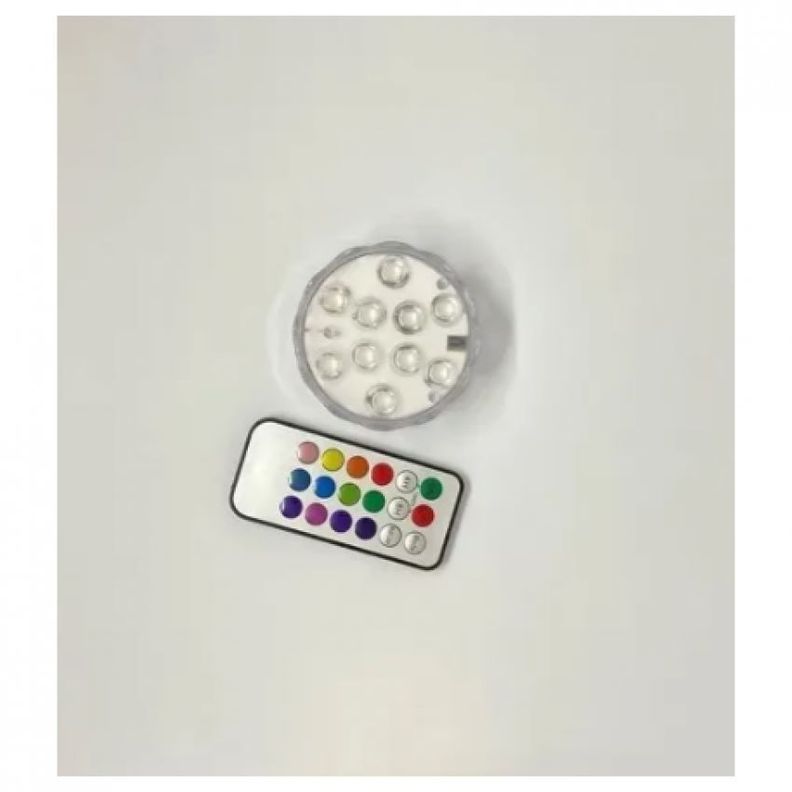 Luz Led Piscina Sumergibles Led Control Remoto-2