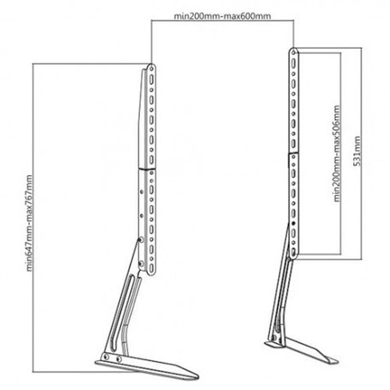 Soporte  TV - SobreMesa  - 13" a 70 "  50 Kilos-5