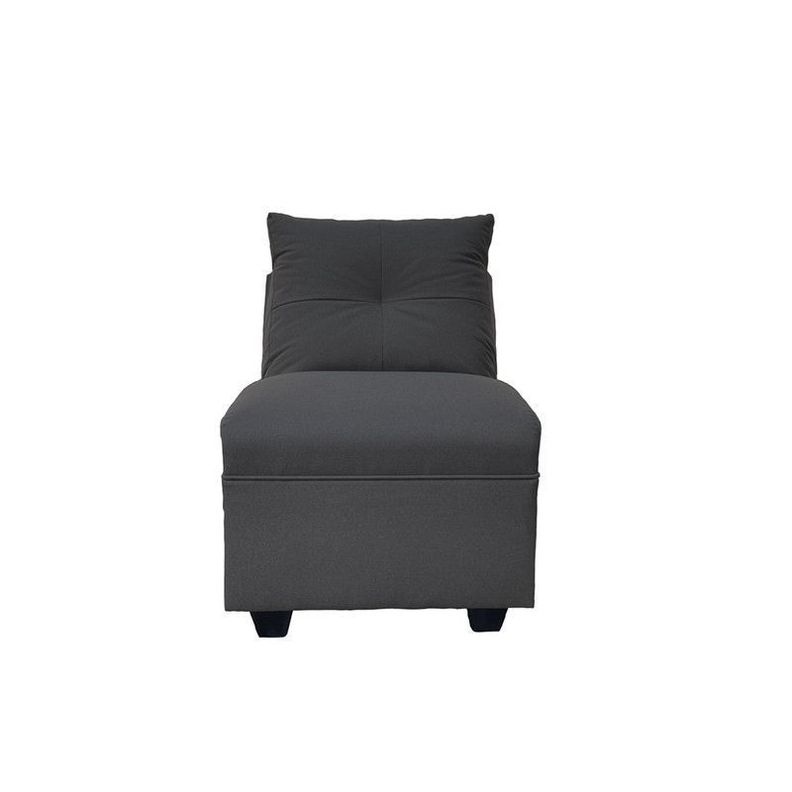 Butaca Mateo Chenille Grafito Pata Plastica 1C