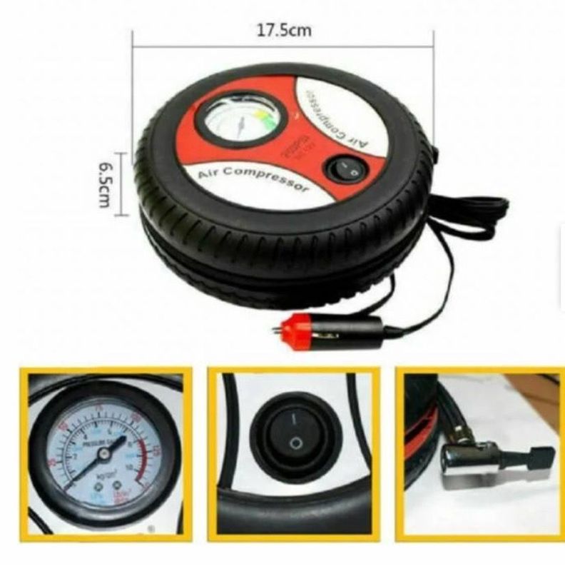 Inflador Compresor De Aire 12v 300psi Neumaticos Autos-2