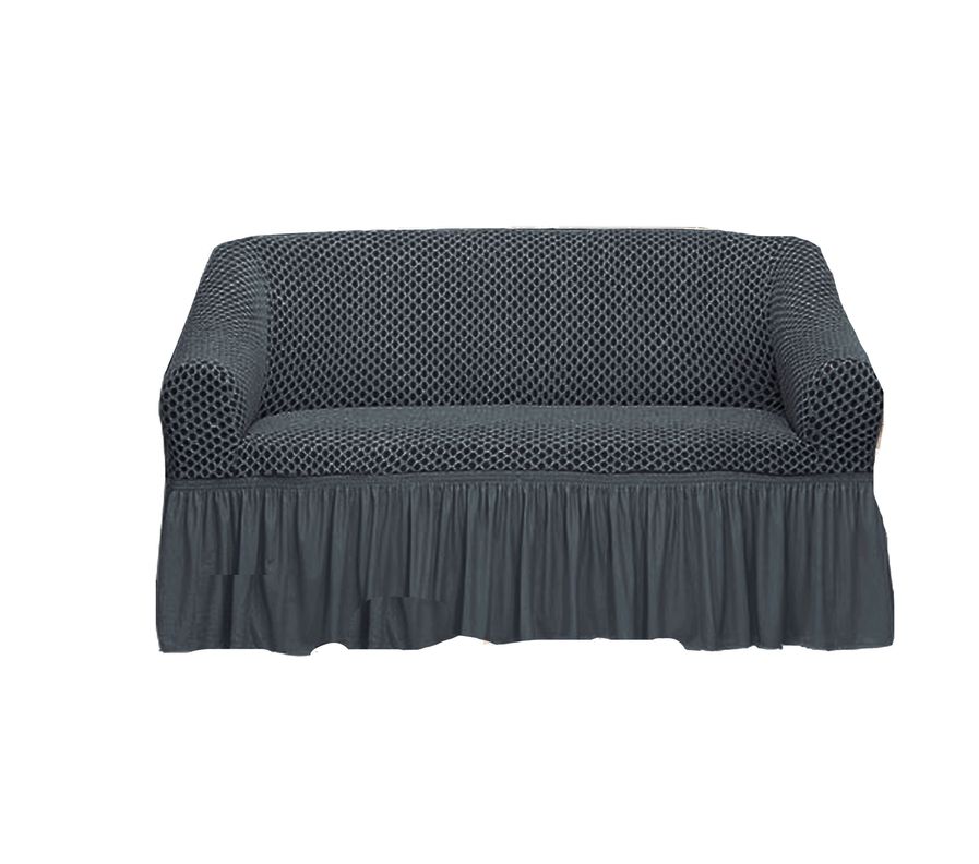 Funda para sofá 2 cuerpos gris 85 x 135 cm-0