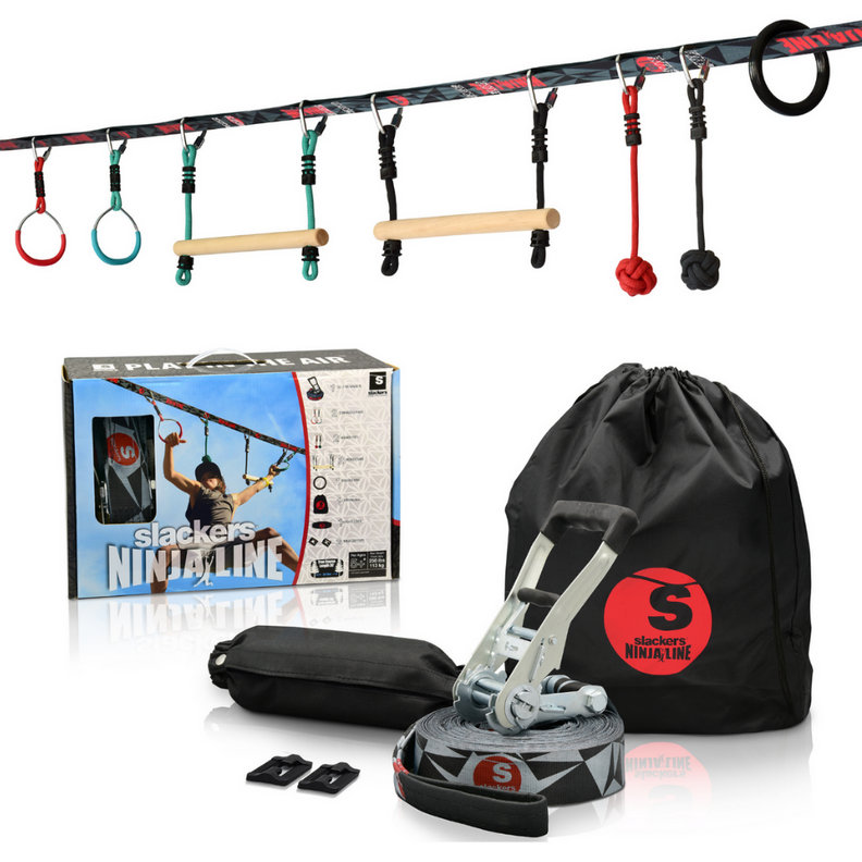 Set de Juego Obstáculos Ninjaline 11 m Intro Kit-0
