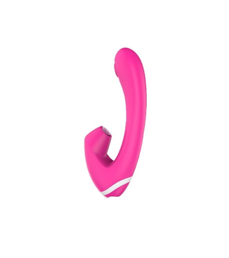 Rabbit Vibrador Dual Succionador Dildo Femenino Clitoris-0