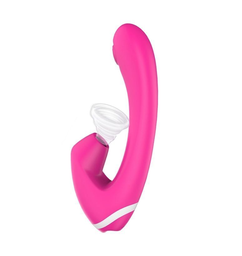 Rabbit Vibrador Dual Succionador Dildo Femenino Clitoris-4