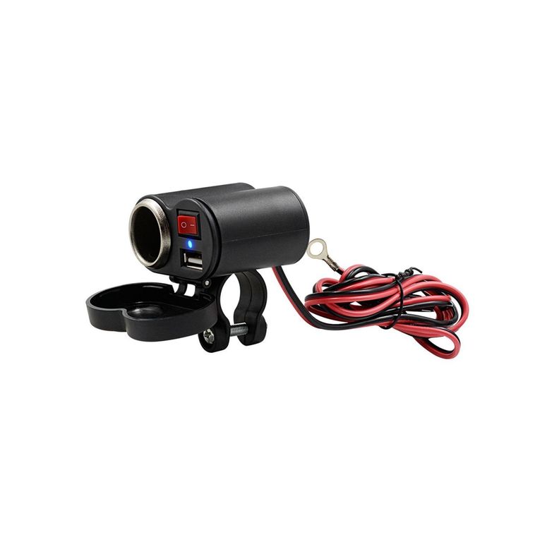 Cargador Usb Y Encendedor Para Motos Conexión 12v - PuntoStore-0
