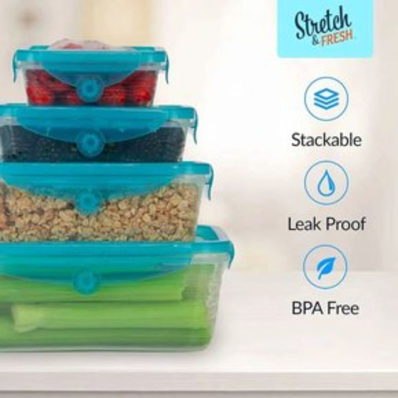 Set De 06 Contenedores Tazas Con Tapas Adaptables-1