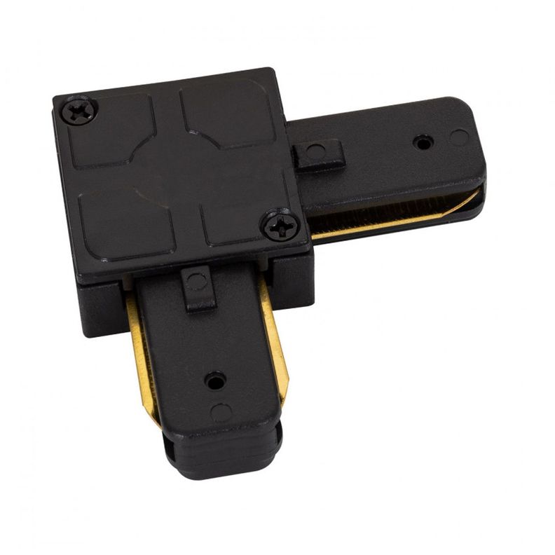 Pack 5 Conectores Para Carril Monofásico De Iluminación LED "L" Negro-2