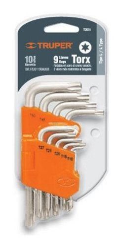Juego De Llaves Torx 9 Piezas Acero Vanadio Truper Profesion-1