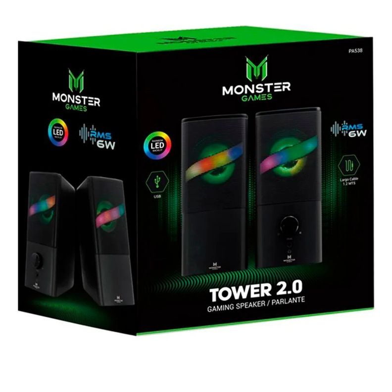 PARLANTE MONSTER GAMES TOWER 2.0-0