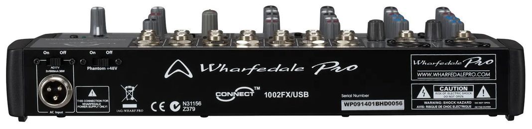 Mixer analogo Wharfedale CONNECT 1002 FX/USB-2