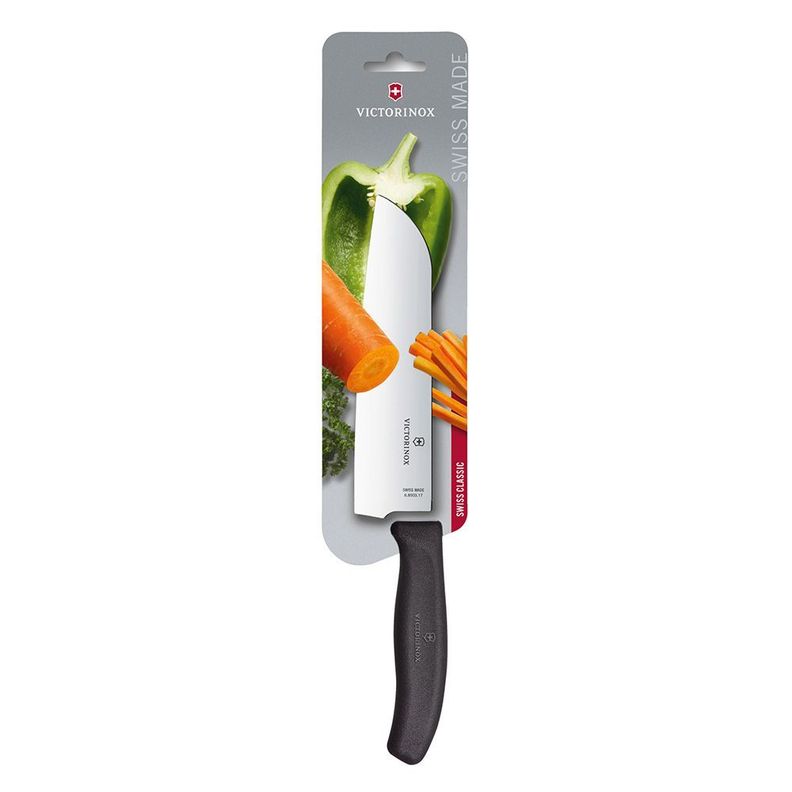 Cuchillo Santoku negro 17 cm caja Victorinox-0