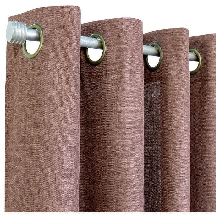 Set de cortinas 8 piezas (2 paños + 2 velos + 4 amarres) Chocolate-0