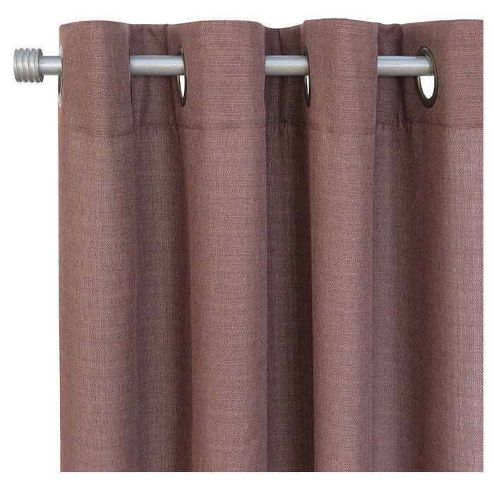 Set de cortinas 8 piezas (2 paños + 2 velos + 4 amarres) Chocolate-1