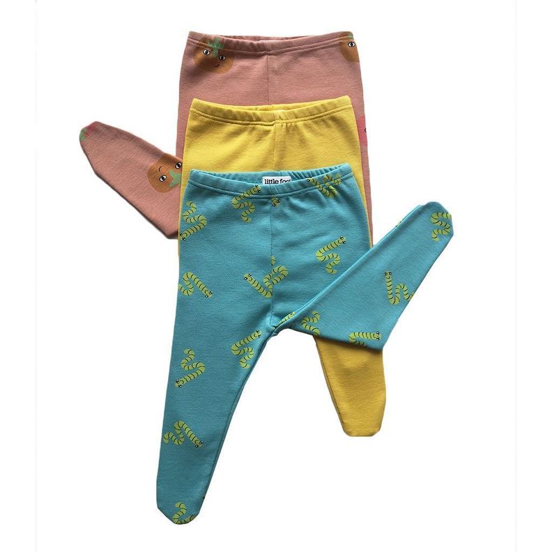 Set 3 pantys de algodón con estampado de huerta niño-0