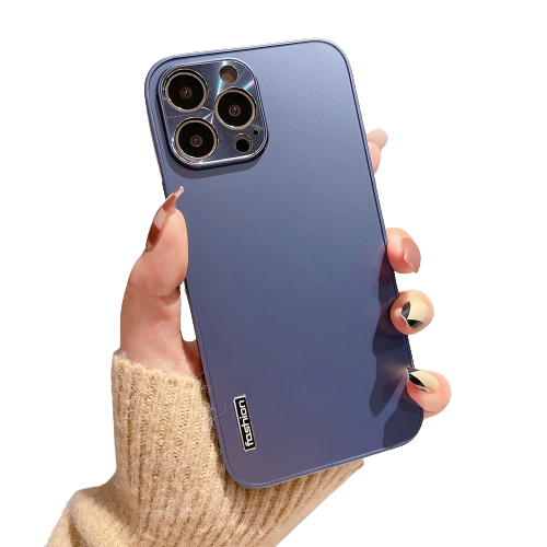 Carcasa Con Proteccion Camara Para iPhone 11 / Mate Azul-0