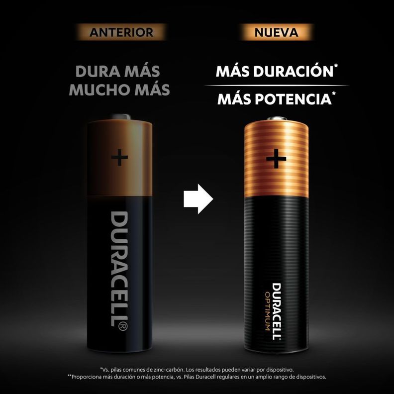 Pack 6 Pilas Duracell Alcalina AA Optimum-1