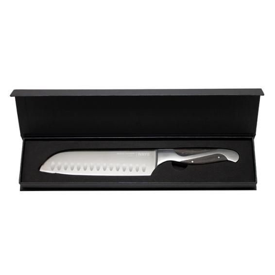 CUCHILLO SANTOKU BLACK EDITION WAYU-1