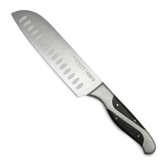 CUCHILLO SANTOKU BLACK EDITION WAYU-2