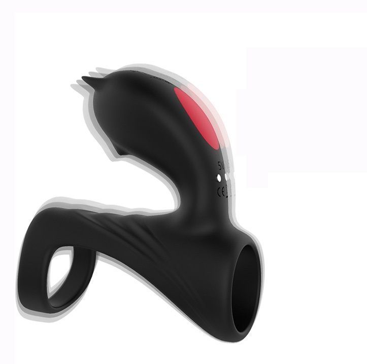 HiFUN Anillo Para El Pene Con Vibrador Estimulador Clítoris-2