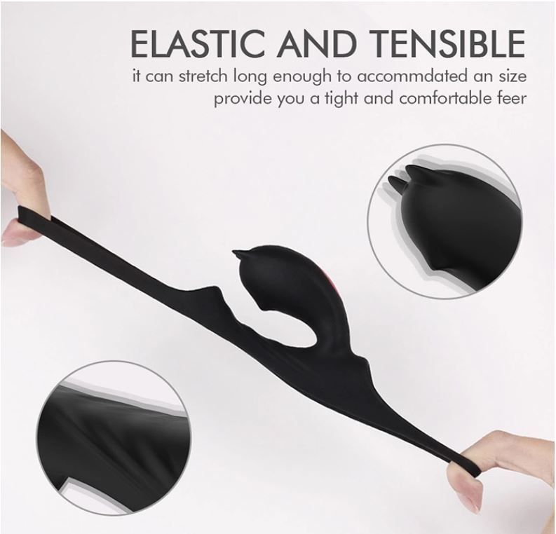 HiFUN Anillo Para El Pene Con Vibrador Estimulador Clítoris-4