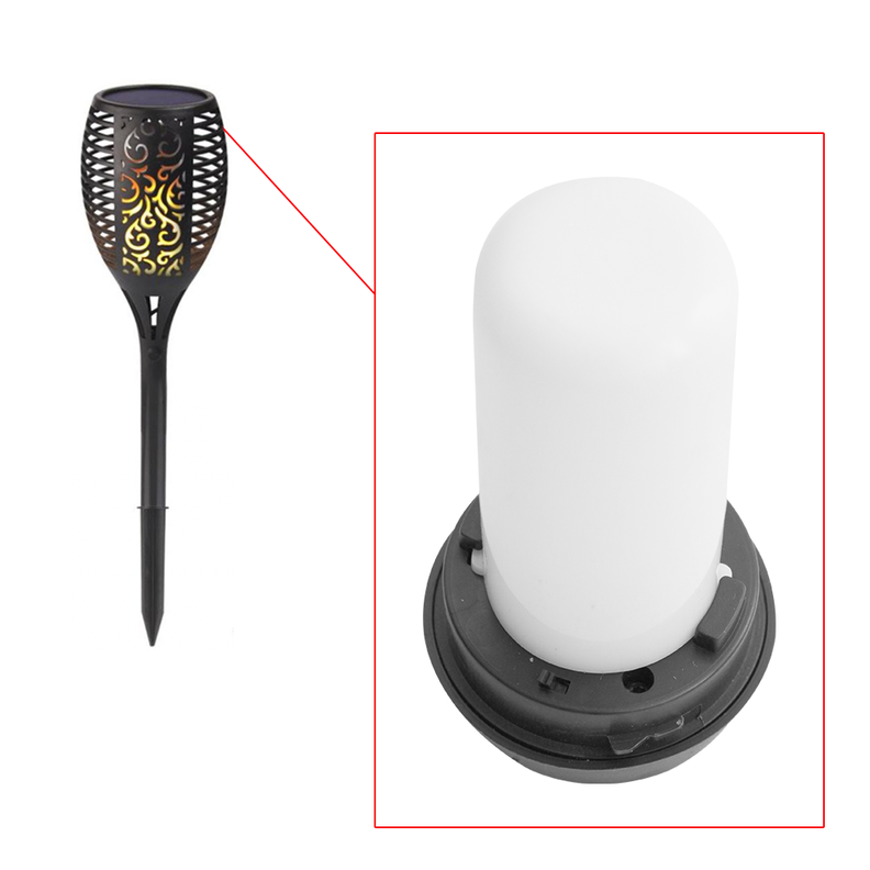 Pack 2 Estaca Antorcha Farol Solar Led Jardin-2