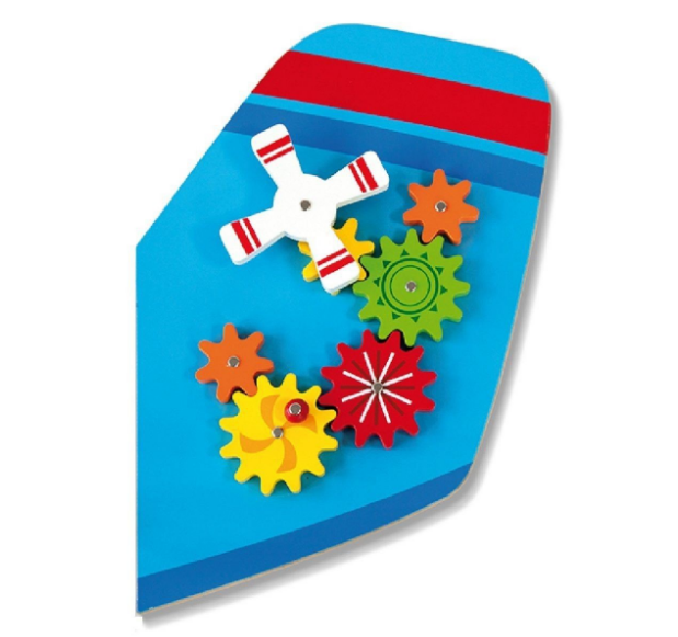Juego Pared Madera Diseño Avión-6