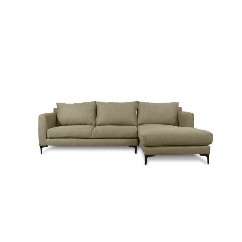 Seccional Kaile Felpa Beige-0