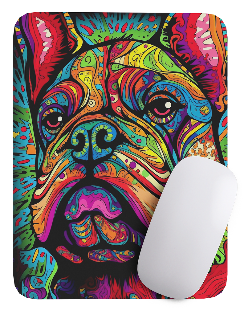 Mouse Pad Perro  Arte de animales - 17cm X 21cm D67-1