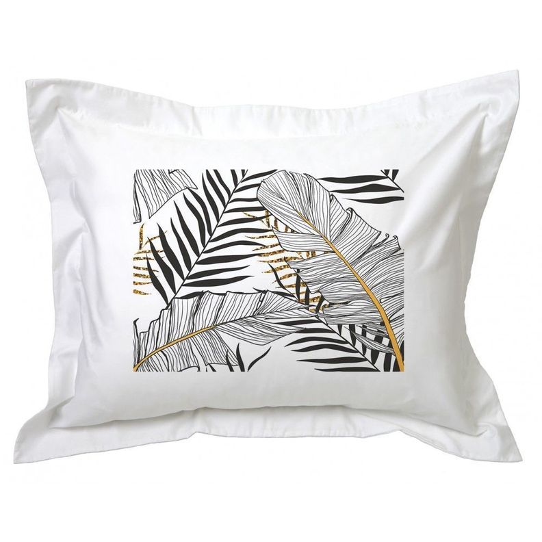 Funda de Almohada Tropical Blanco