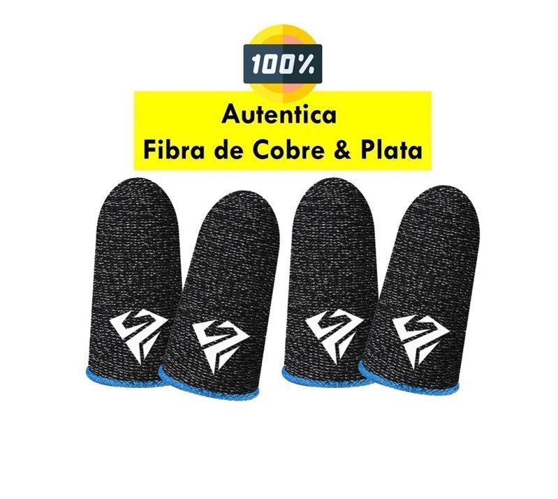 Pack 4 Dedales Gamer Fundas Para Dedos Juegos Pugb Cod Freefire Azul-1