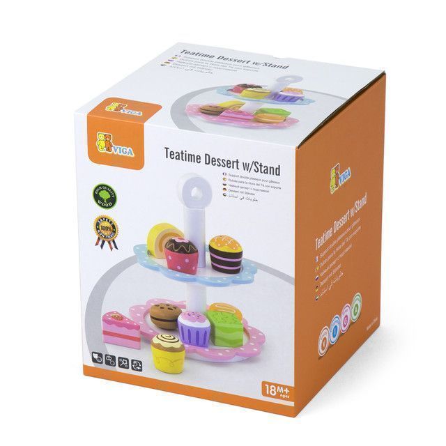 Juguete Madera Set de Postre 10 pz-1