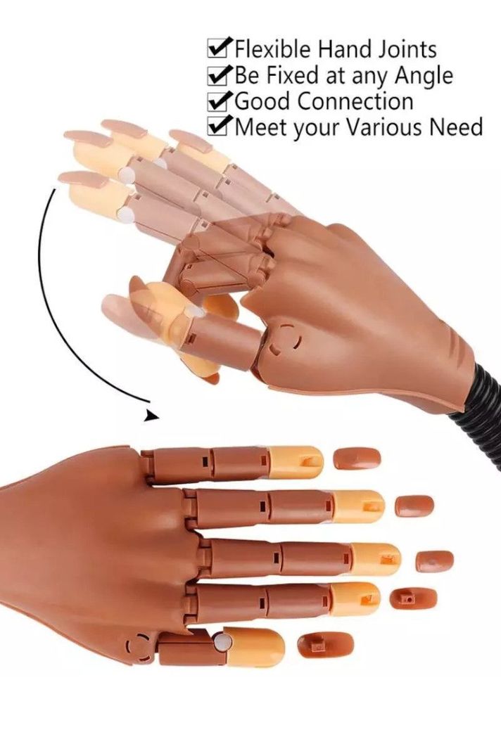 Mano Articulada para Practicas de Manicure-1