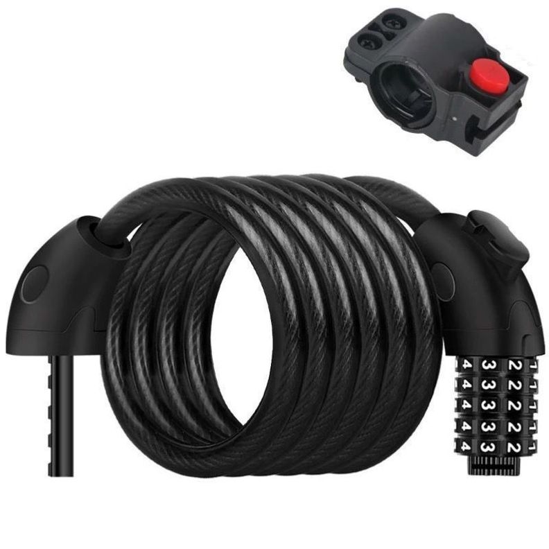 Candado Para Bicicleta o de  Moto Con Clave Seguridad -1