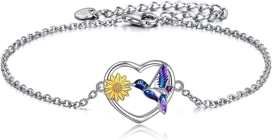 Pulsera Colibrí Girasol Plata 925-0