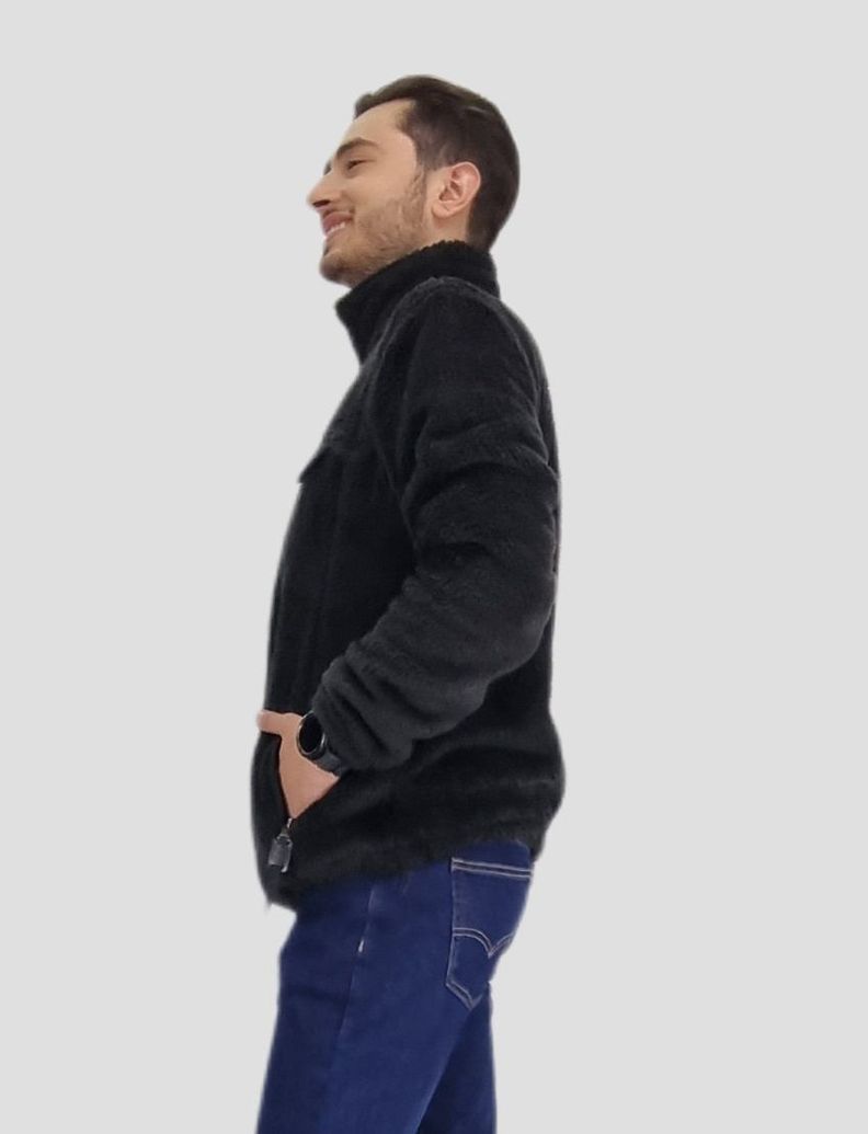 Poleron sherpa broches negro-2