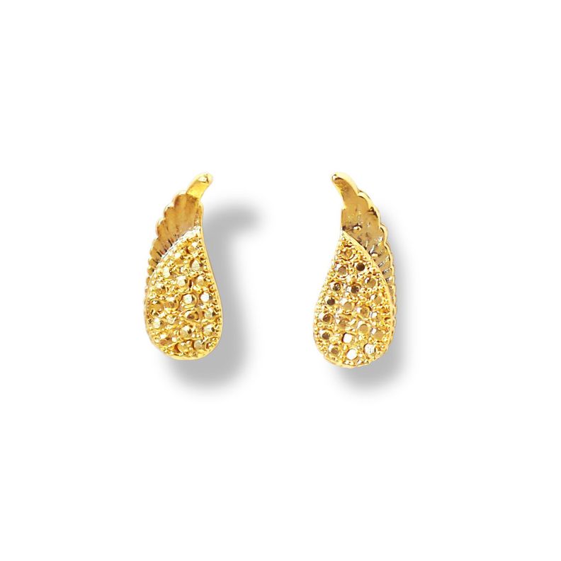 Aros Alas Enchapado Oro 18K-0