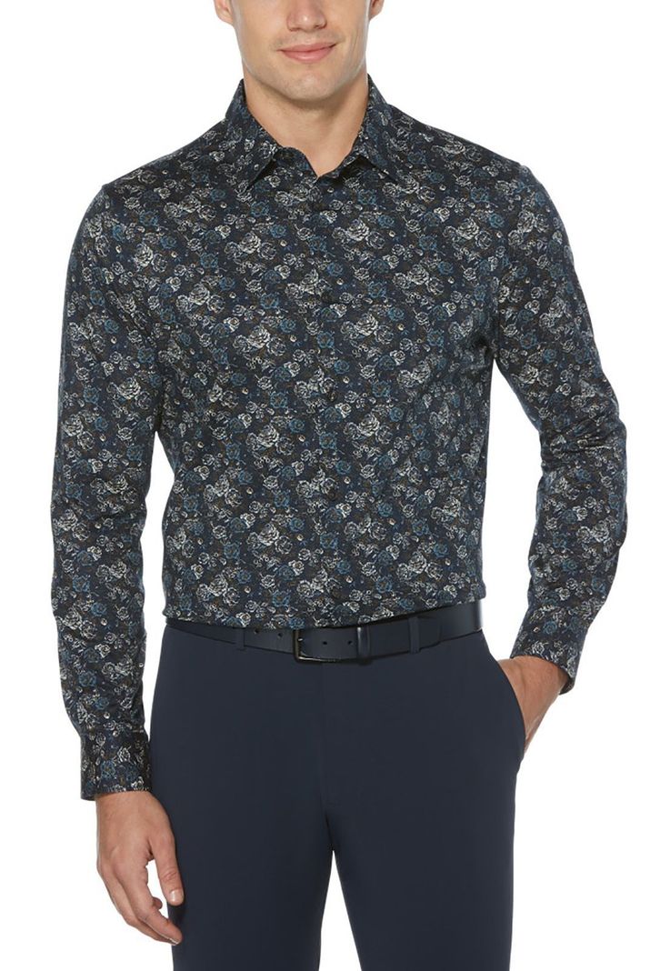 Camisa Navy Casual Estampada
