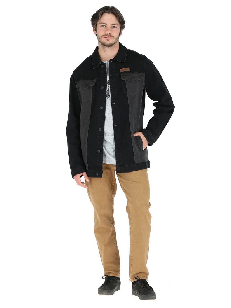 Chaqueta Jeans Trupa Negro Hombre-1