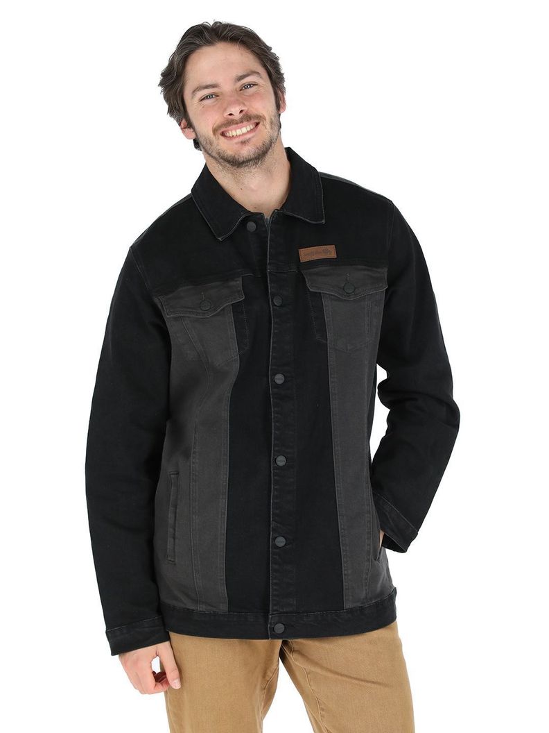 Chaqueta Jeans Trupa Negro Hombre-0