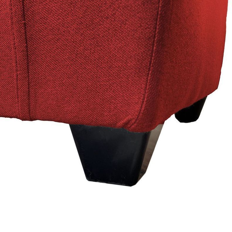 Juego Living Mateo Chenille Rojo Pata Plastica 3C.1C.1C-6