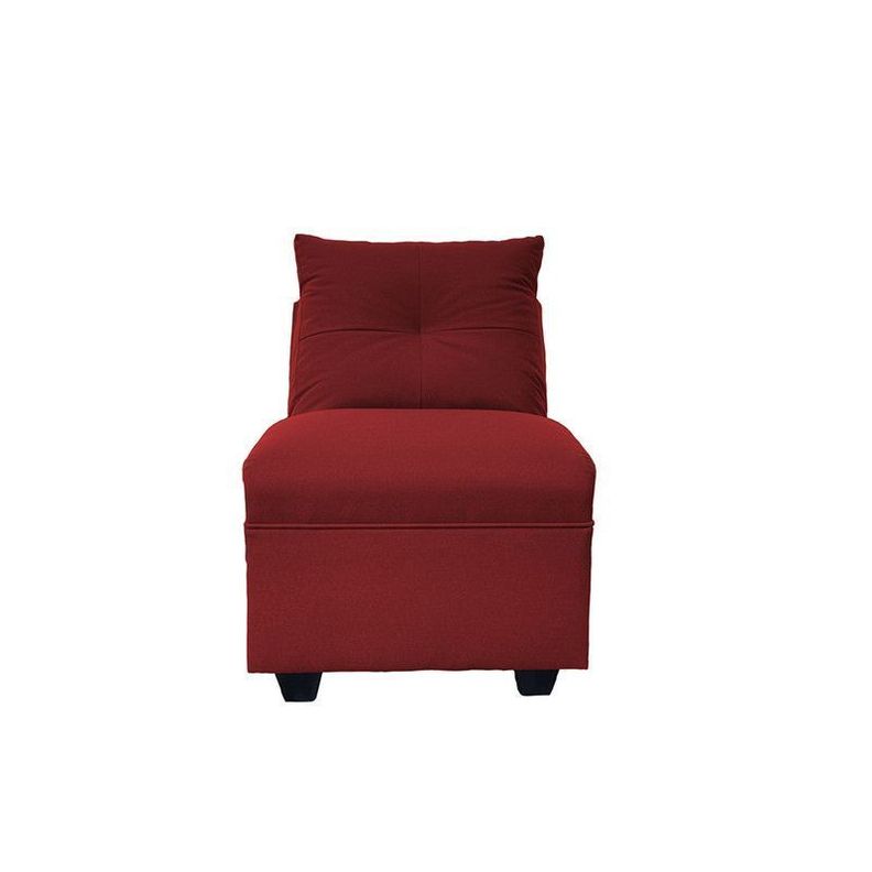 Juego Living Mateo Chenille Rojo Pata Plastica 3C.1C.1C-2