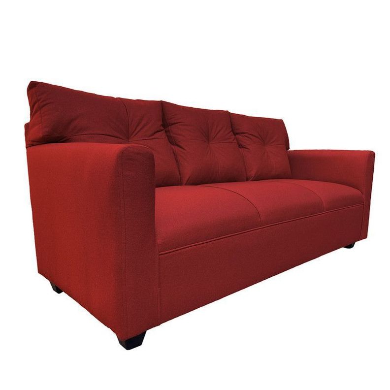 Juego Living Mateo Chenille Rojo Pata Plastica 3C.1C.1C-4